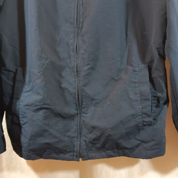 Lacoste Mens 56/6 L/XL Jacket Navy Blue Nylon Zippered - Picture 5 of 14